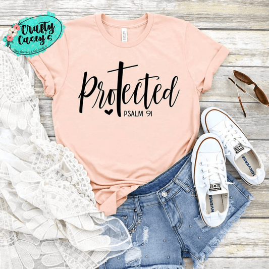 Protected Psalm 91 - Spiritual Women's Unisex T-shirts by Crafty Casey's