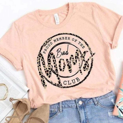 Proud Member Of The Bad Mom's Club-T-shirts by Crafty Casey's