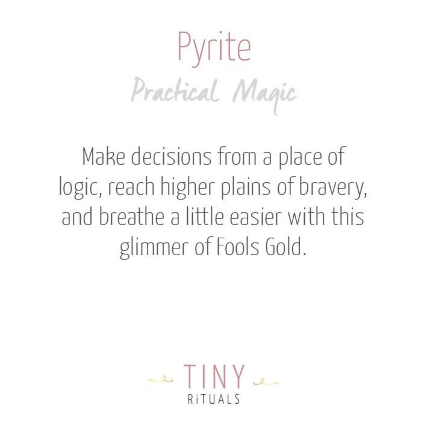 Pyrite Energy Bracelet by Tiny Rituals