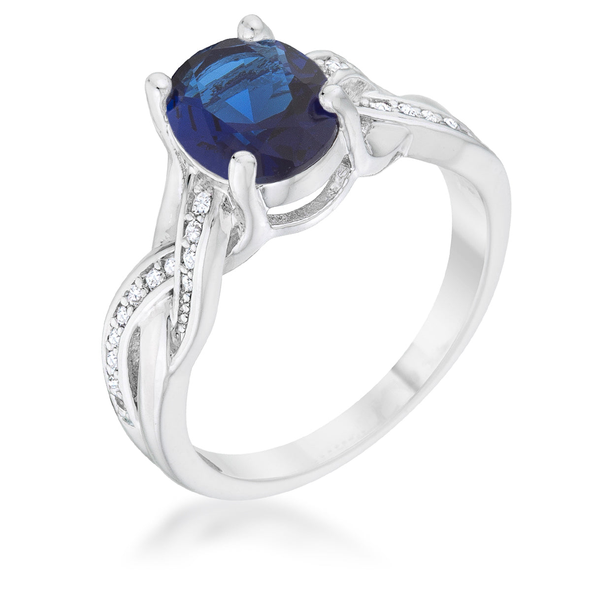 Justine 2ct CZ Classic Oval Ring by Avera Group