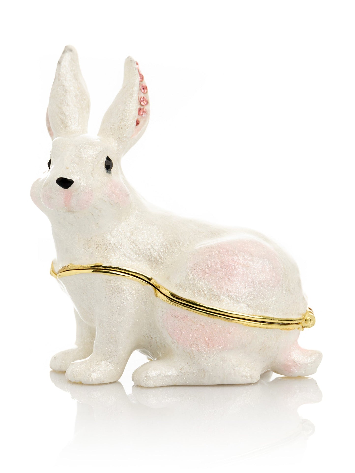 White Bunny Trinket Box by Keren Kopal