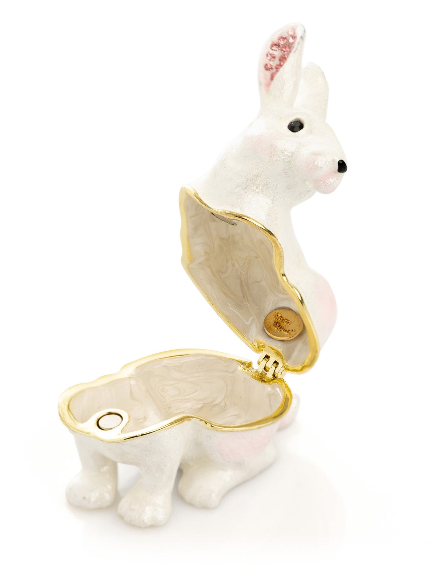 White Bunny Trinket Box by Keren Kopal