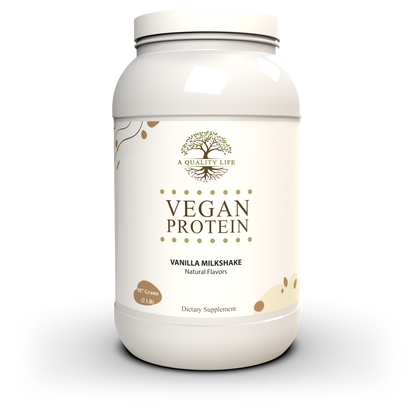 Vegan Protein Vanilla Milkshake by A Quality Life Nutrition