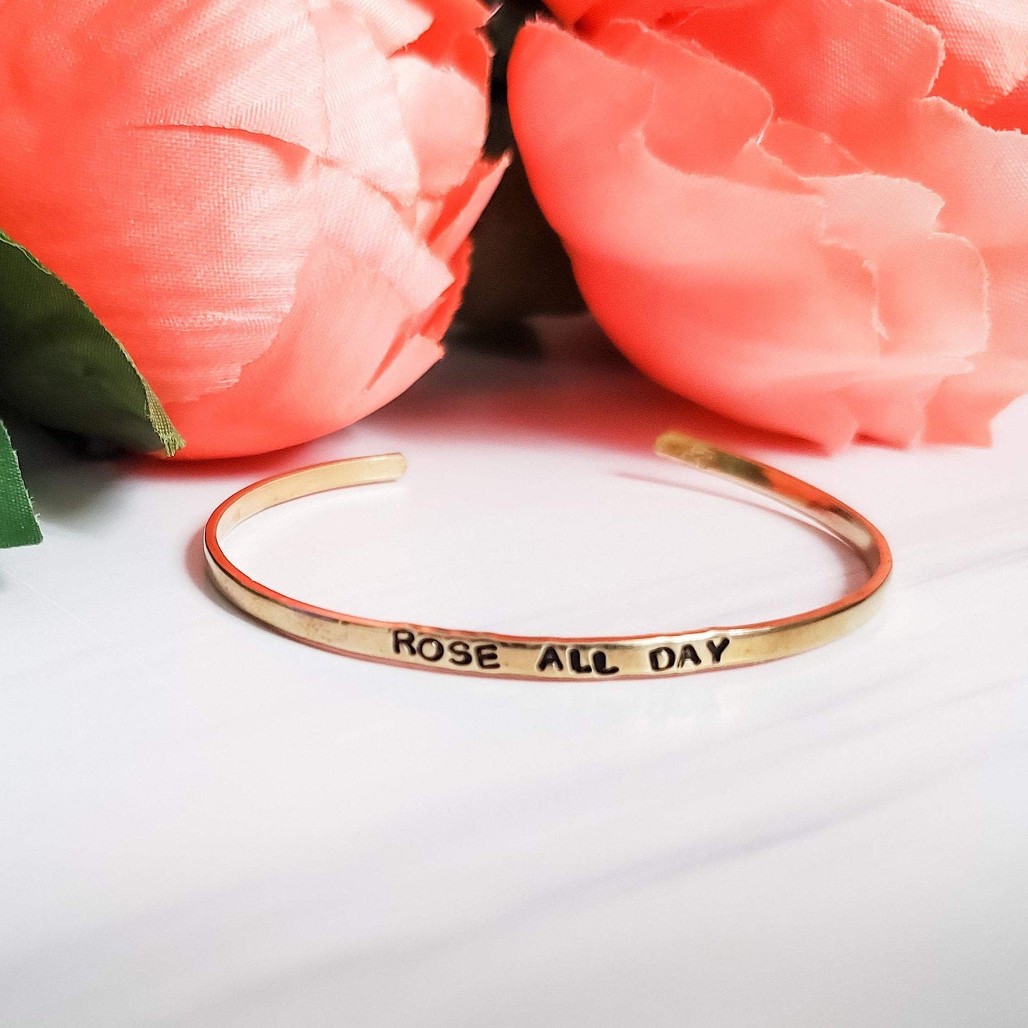 ROSE ALL DAY Skinny Cuff Bracelet by Salt and Sparkle