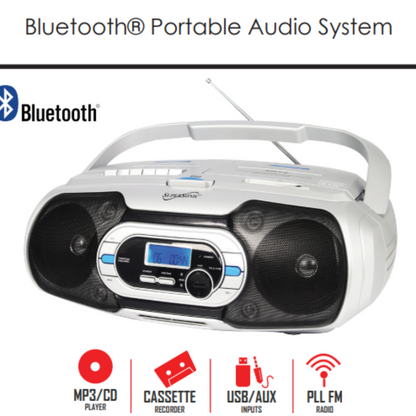 Supersonic Bluetooth Portable Audio System (SC-729BT) by Jupiter Gear Home