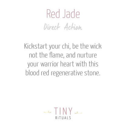 Red Jade Energy Bracelet by Tiny Rituals