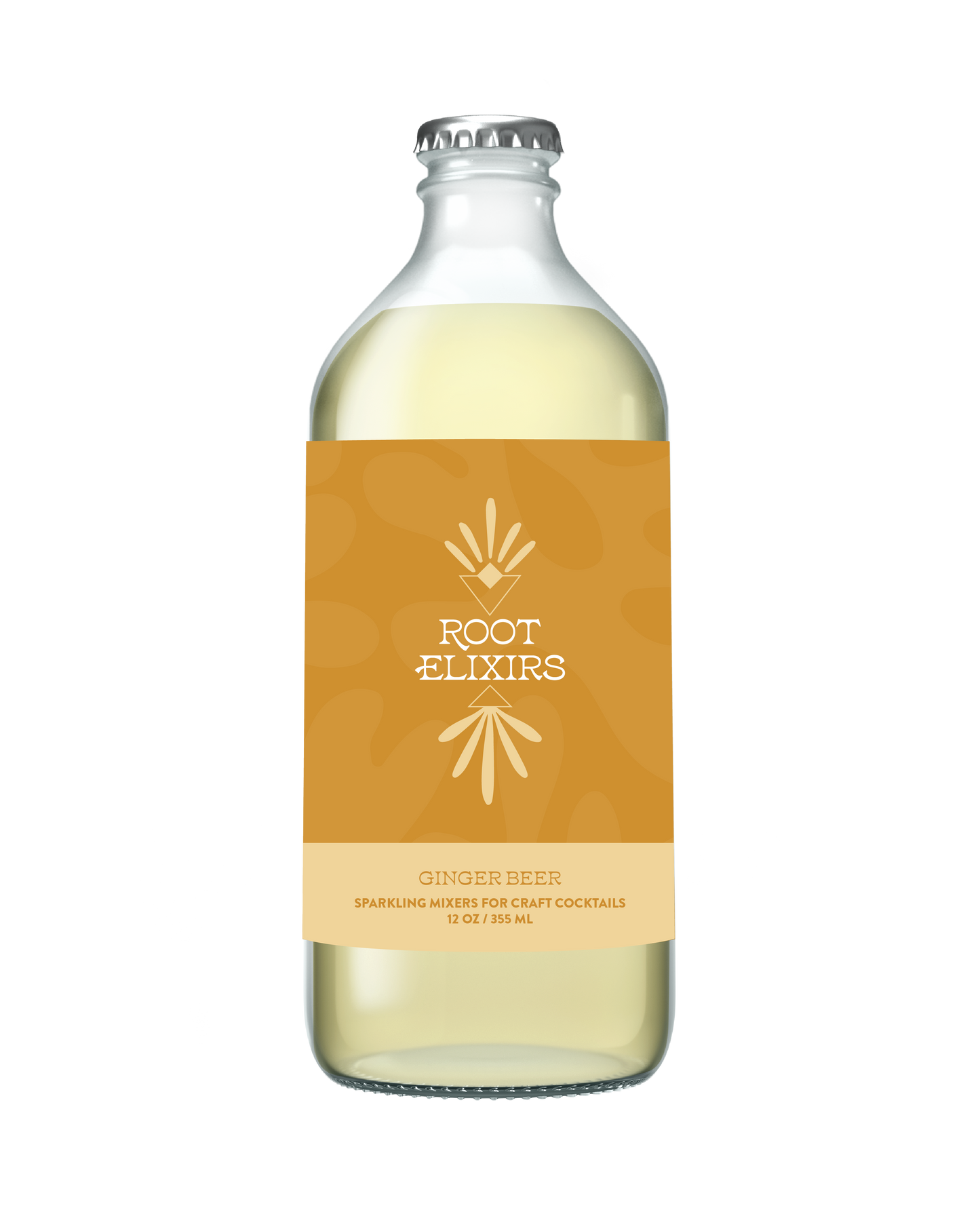 Root Elixirs Sparkling Ginger Beer Premium Cocktail Mixer 12 oz Bottle by Farm2Me