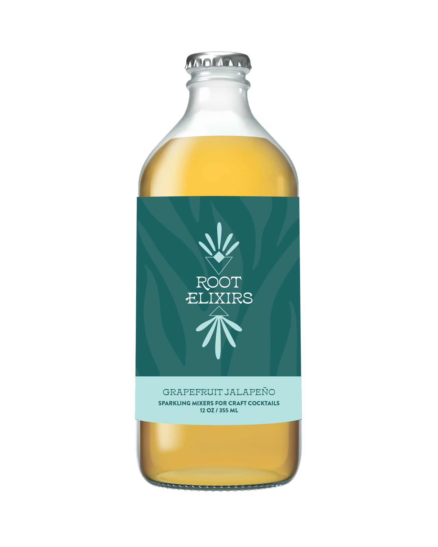 Root Elixirs Sparkling Grapefruit Jalapeno Premium Cocktail Mixer 12 oz Bottle by Farm2Me