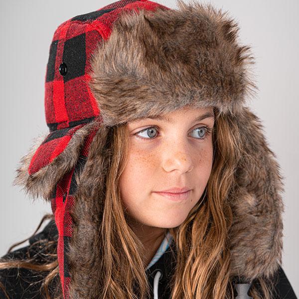 Kids Trapper Hat | Lumberjack Red by Soul of Adventure