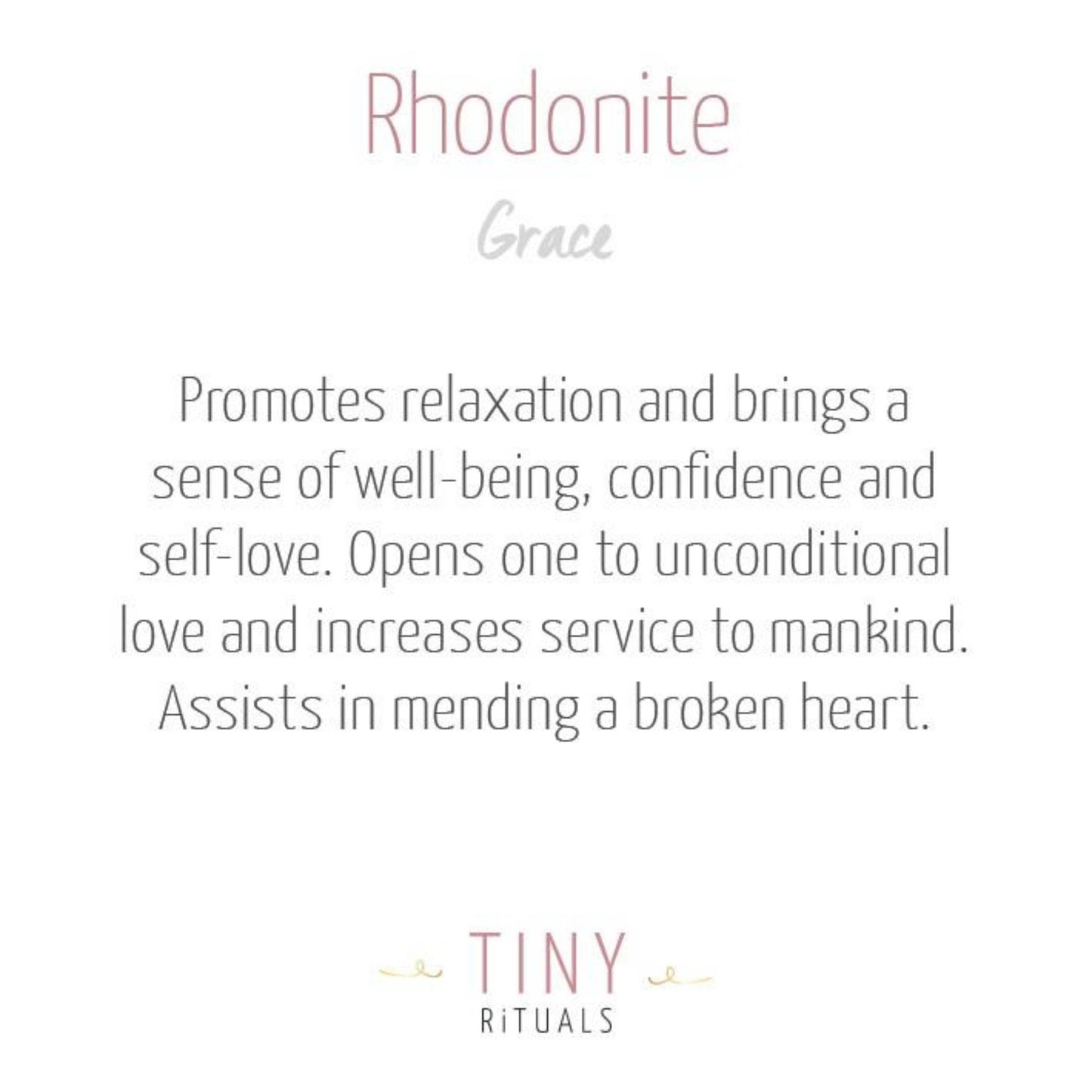 Rhodonite Energy Bracelet by Tiny Rituals