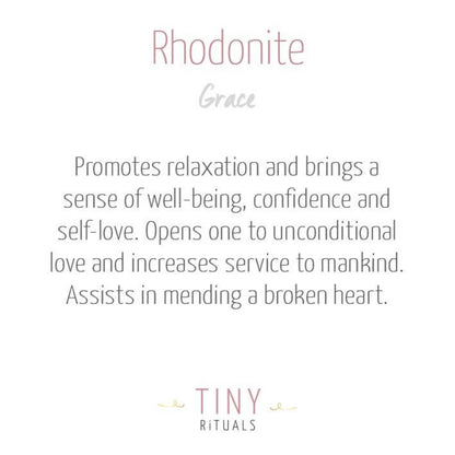 Rhodonite Worry Stone by Tiny Rituals