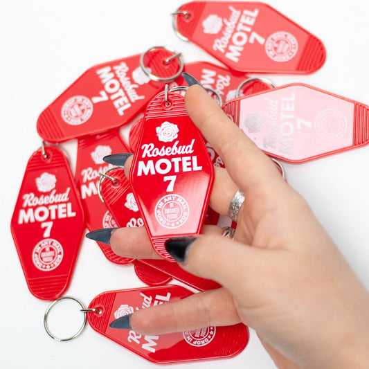 Rosebud Motel Keychain by Music City Creative