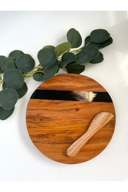 Round Cheese Board with Spreader by 2nd Story Goods