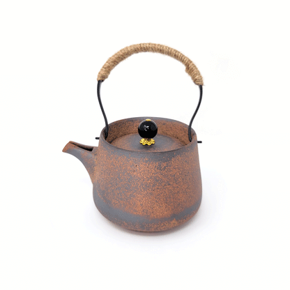 Rustic Clay Teapot by Tea and Whisk