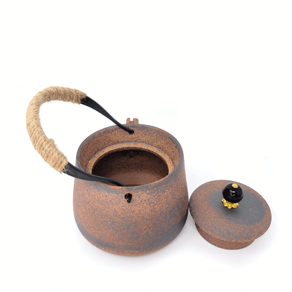 Rustic Clay Teapot by Tea and Whisk