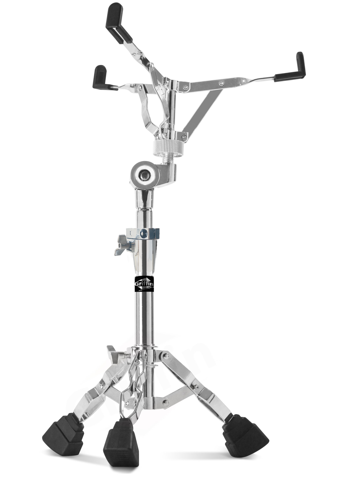 Premium Snare Drum Stand by GRIFFIN - Double Braced Heavy-Duty Weight Mount for Snares, Tom Drums & Adjustable Practice Pad - Percussion Hardware Kit by GeekStands.com