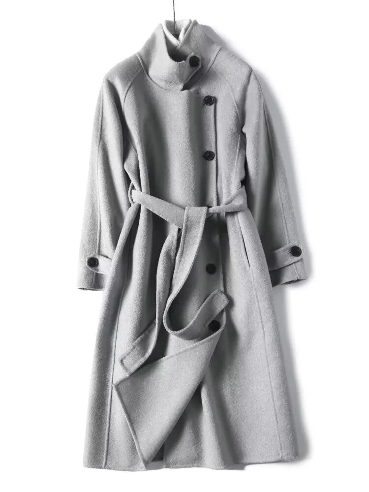 Double-Sided Women Woolen Coat Winter 2023 by BlakWardrob