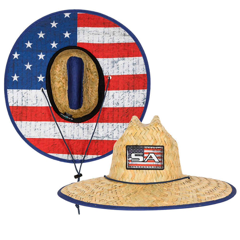 Under Brim Straw Hat | American Flag 2.0 by Soul of Adventure