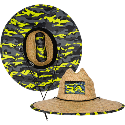 Under Brim Straw Hat | Surge Military Camo 2.0 by Soul of Adventure