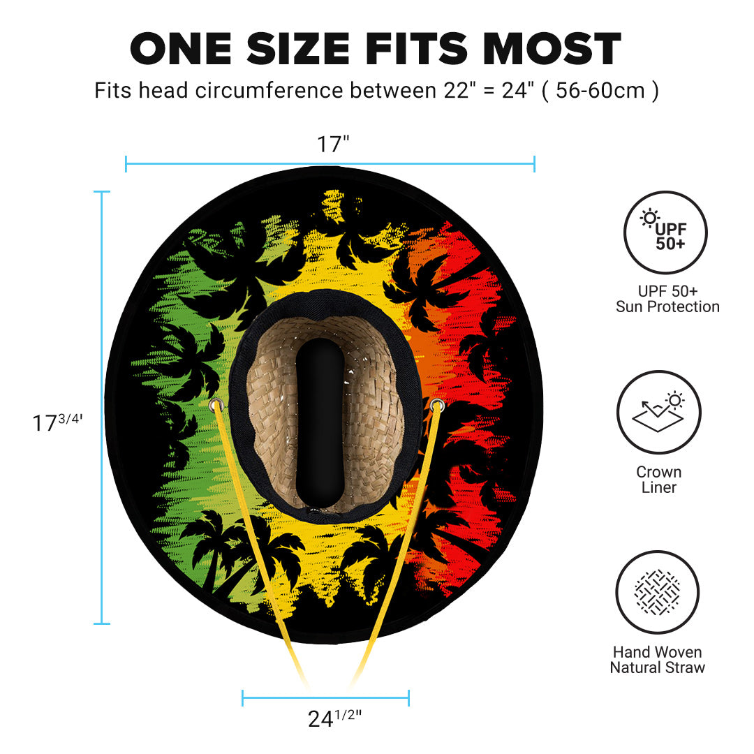 Under Brim Straw Hat | Rasta 2.0 by Soul of Adventure