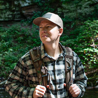 Performance Snapback | Blackout American Flag | Khaki by Soul of Adventure