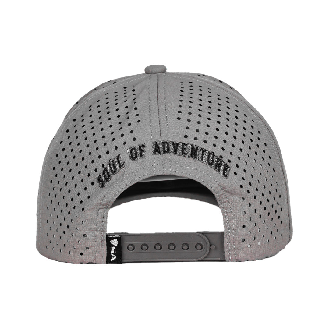 Performance Snapback | Red Crest | Grey by Soul of Adventure