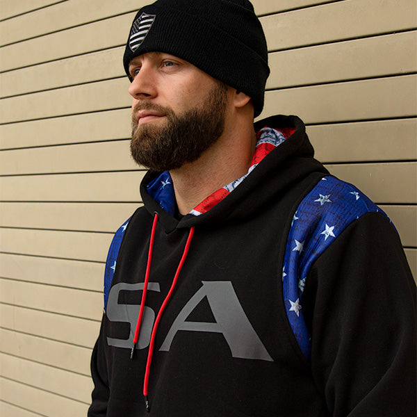 Honor Lined Hoodie | American Flag | SA by Soul of Adventure