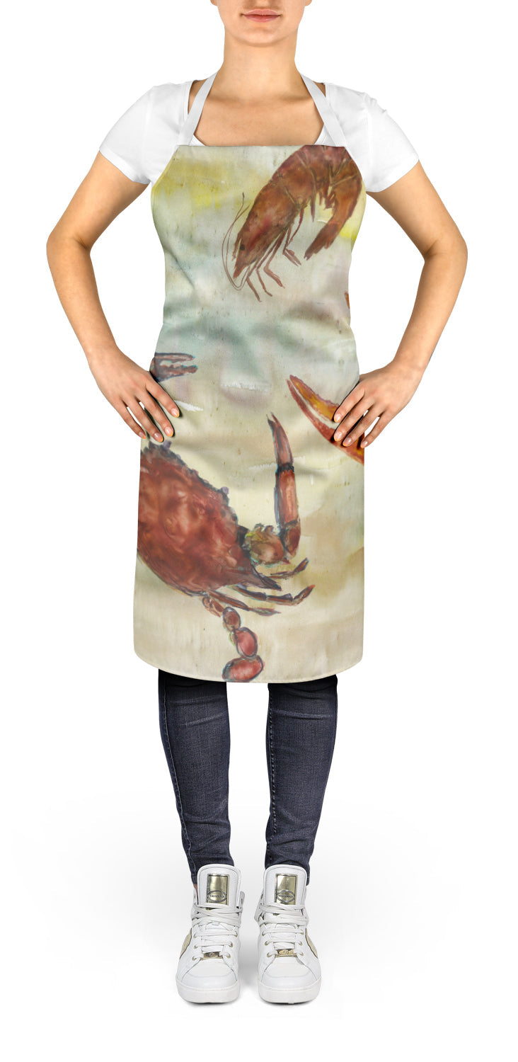 Crab, Shrimp, Oyster Yellow Sky Apron SC2023APRON by Caroline's Treasures