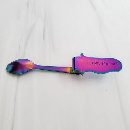 SEAS THE DAY Rainbow Mermaid Spoon by Salt and Sparkle