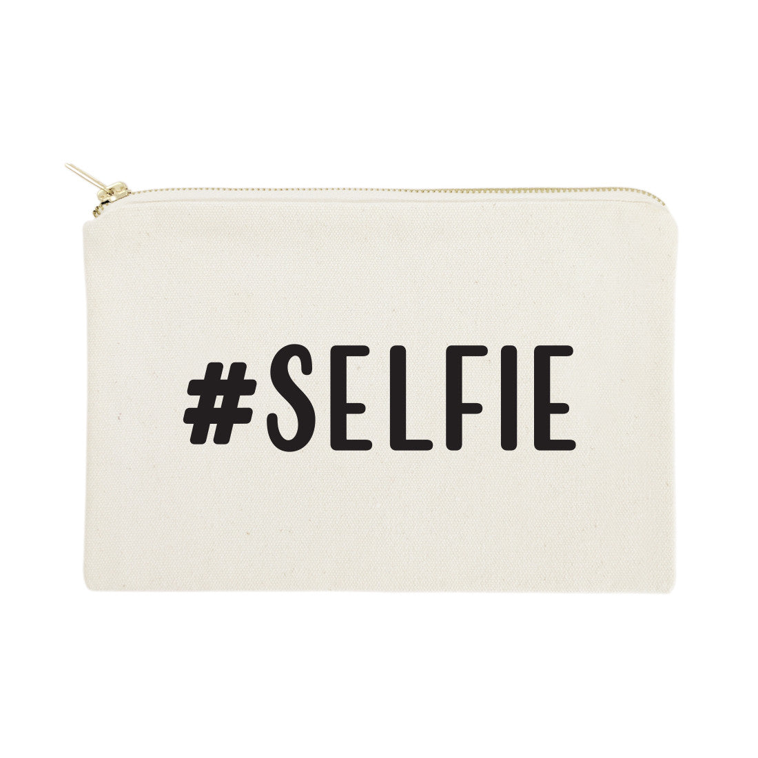 #SELFIE Cotton Canvas Cosmetic Bag by The Cotton & Canvas Co.