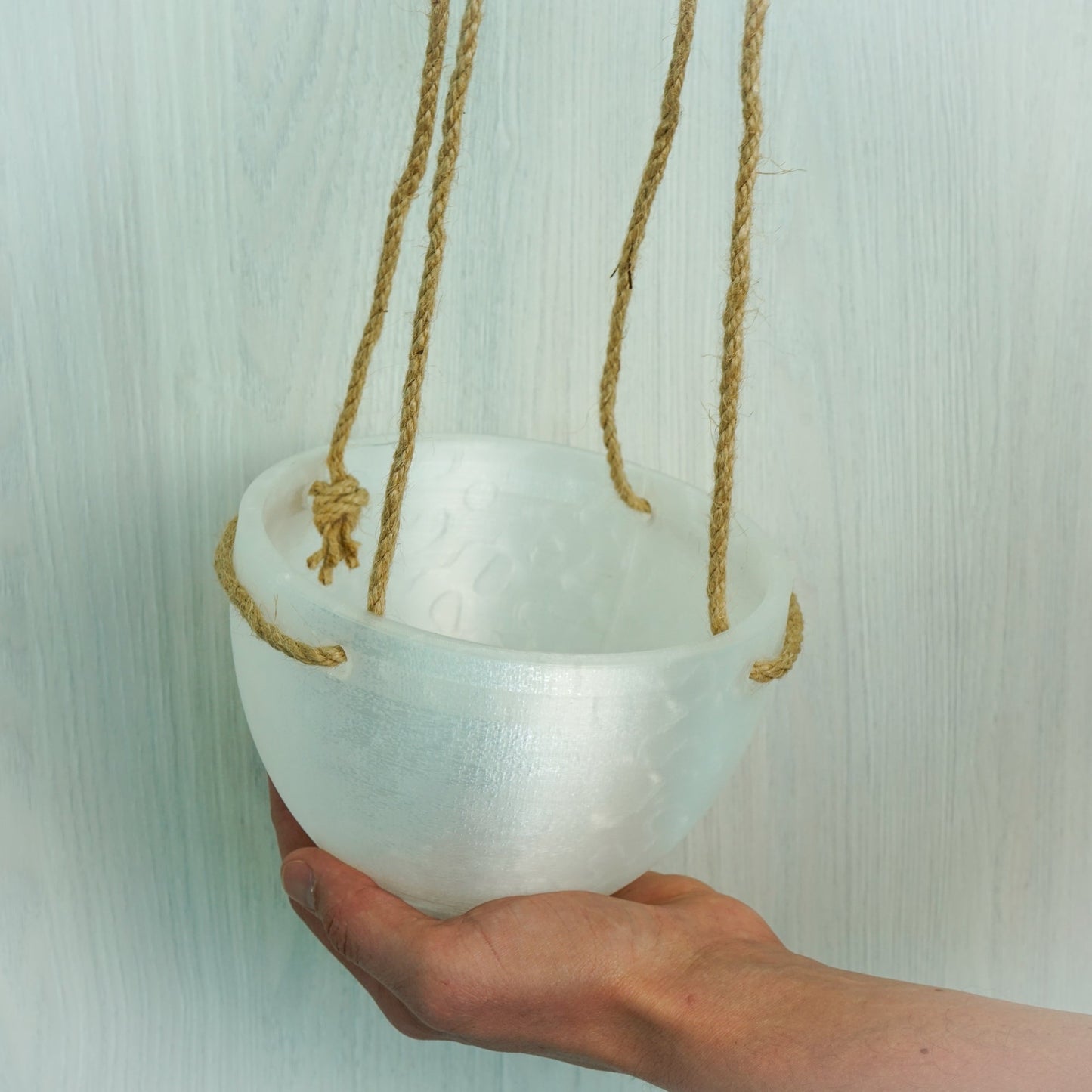 Minimalist Hanging Plant Pot with Drainage by Rosebud HomeGoods