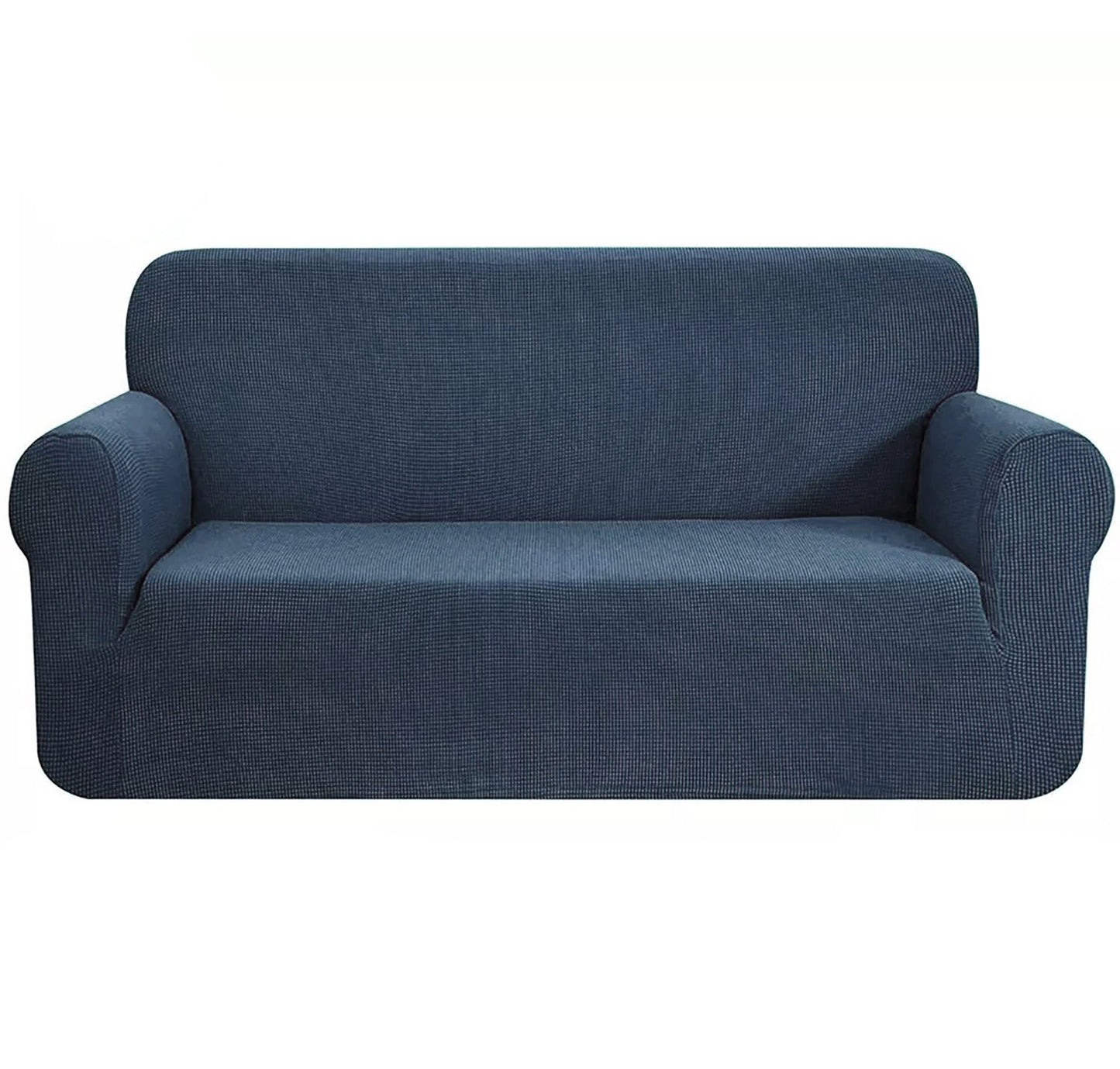 Slate Blue 2-Piece Set Slipcover Sofa & Loveseat Cover Protector 4-Way Stretch Elastic by Homemartgoods