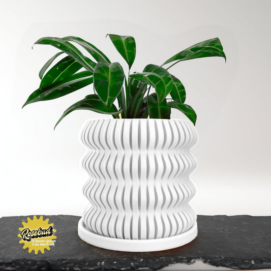 Spira Modern Bubble Plant Pot Unique, 3D Printed Planter, Planter with Drainage, Orchid Pot, Bonsai Planter Pot, Plant Gift, Cottage Core Decor by Rosebud HomeGoods