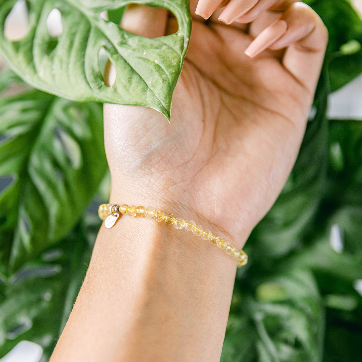 Yellow Rutilated Quartz Energy Bracelet by Tiny Rituals