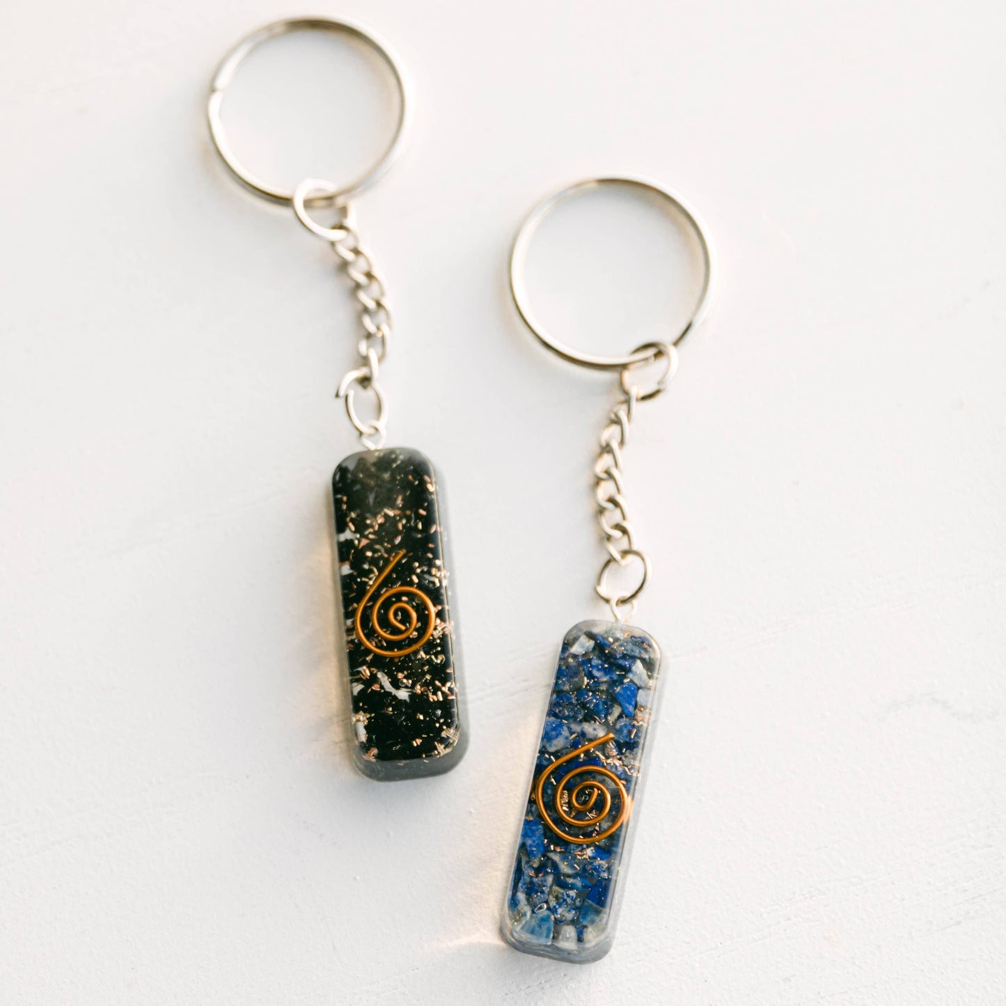 Orgonite Gemstone Keychains by Tiny Rituals