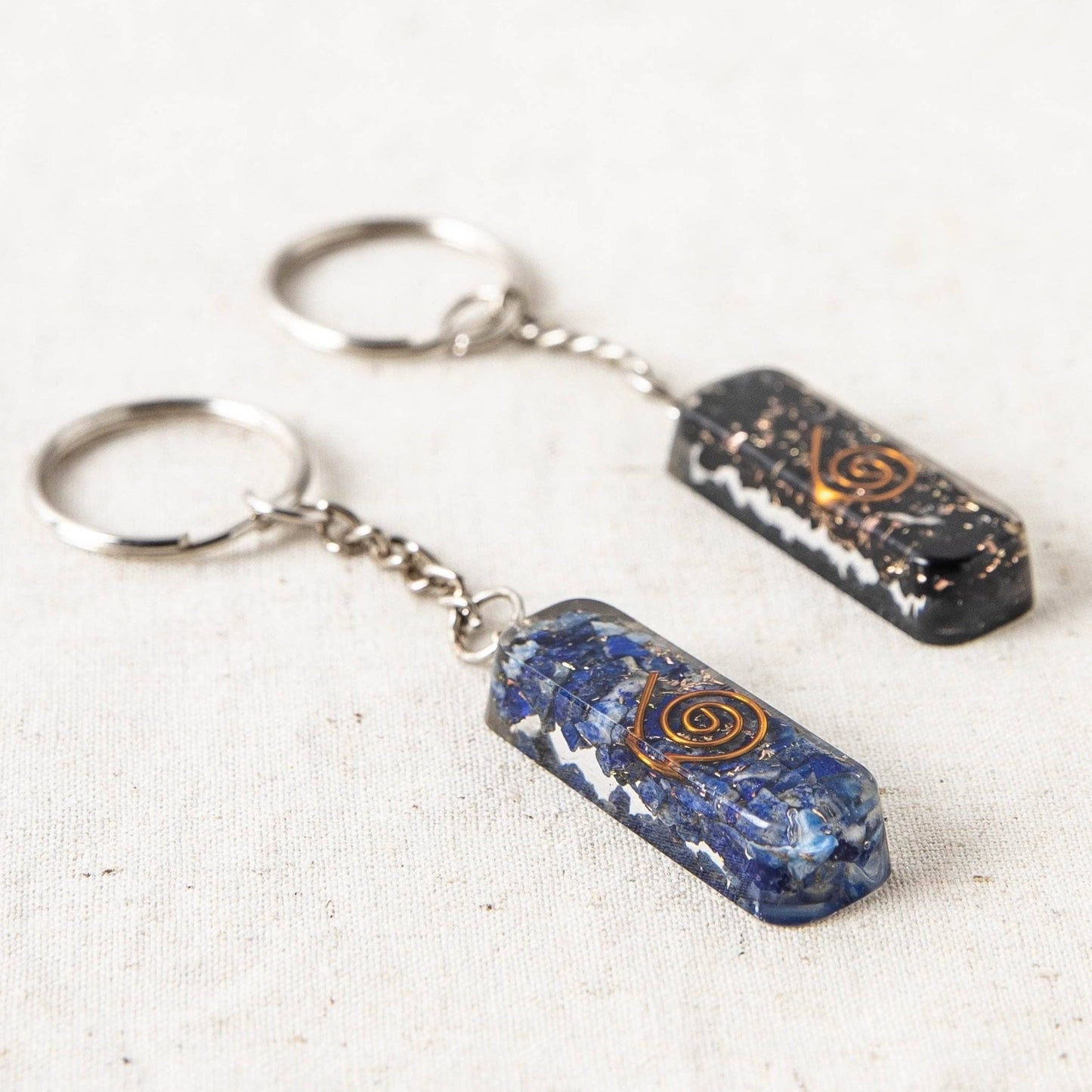 Orgonite Gemstone Keychains by Tiny Rituals