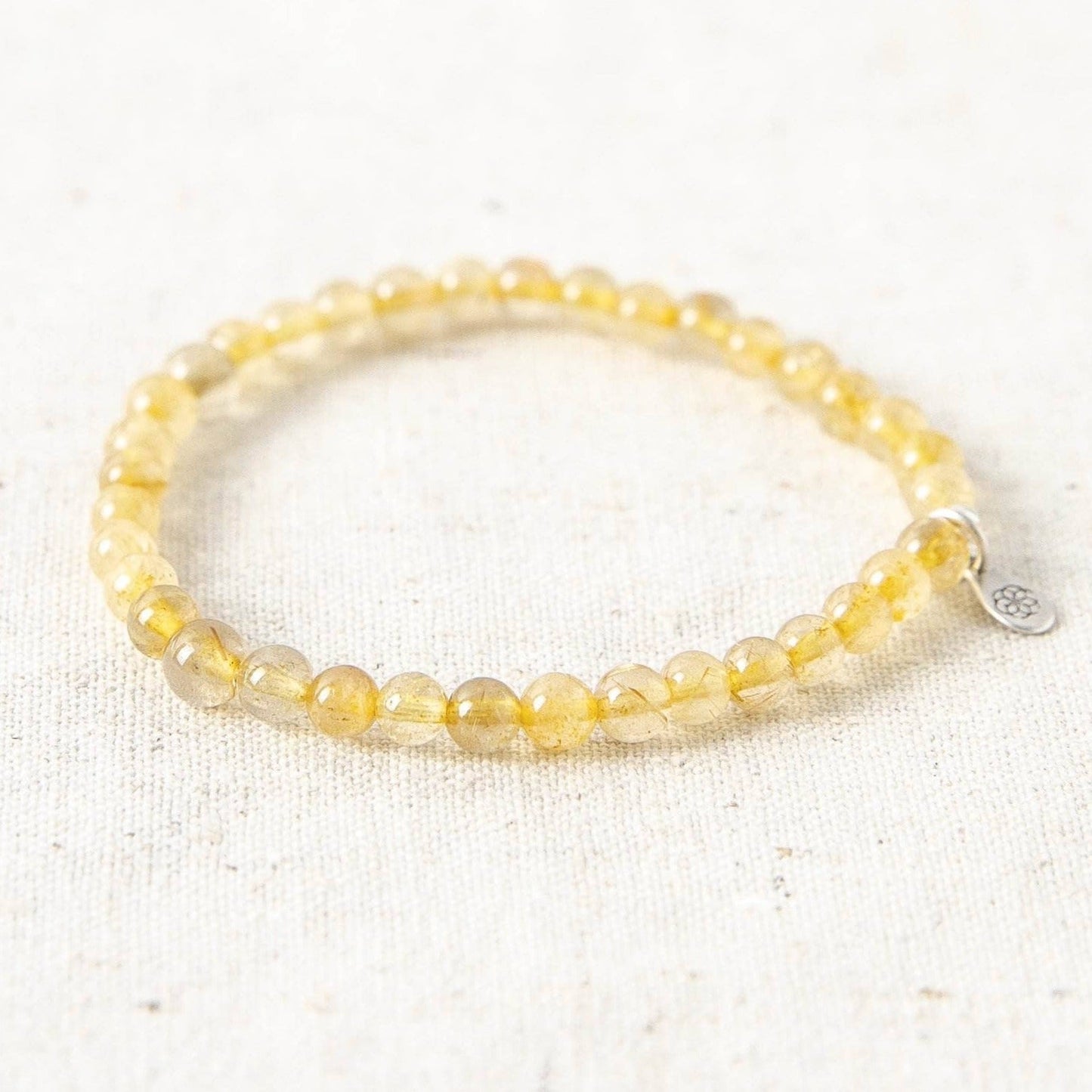 Yellow Rutilated Quartz Energy Bracelet by Tiny Rituals