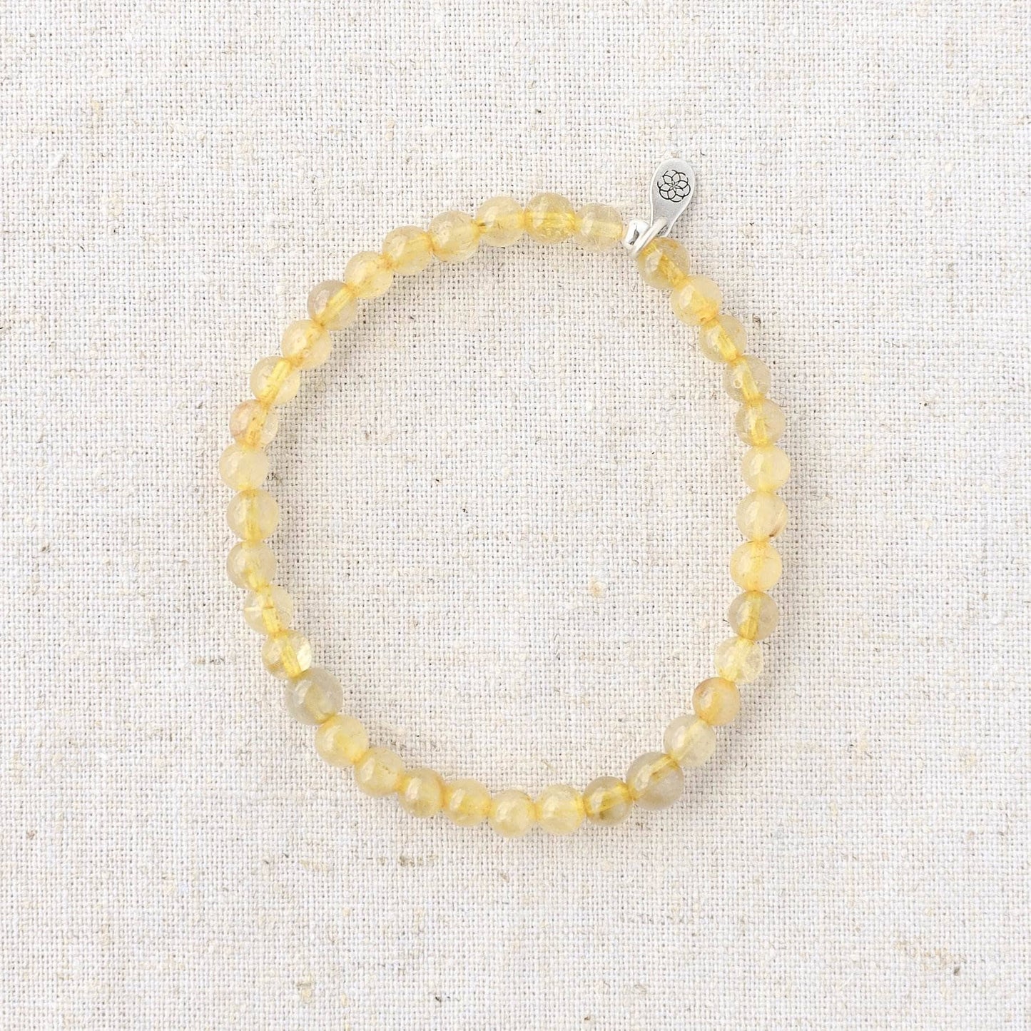 Yellow Rutilated Quartz Energy Bracelet by Tiny Rituals