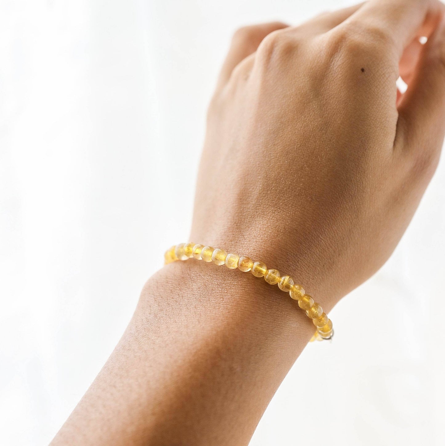 Yellow Rutilated Quartz Energy Bracelet by Tiny Rituals