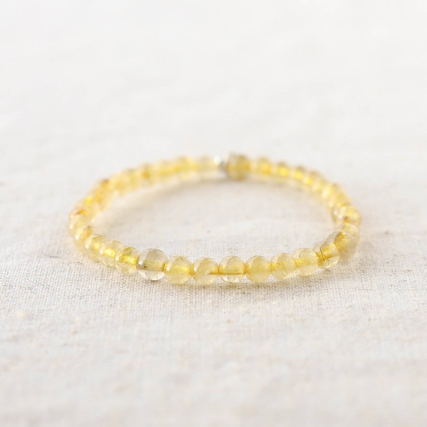 Yellow Rutilated Quartz Energy Bracelet by Tiny Rituals