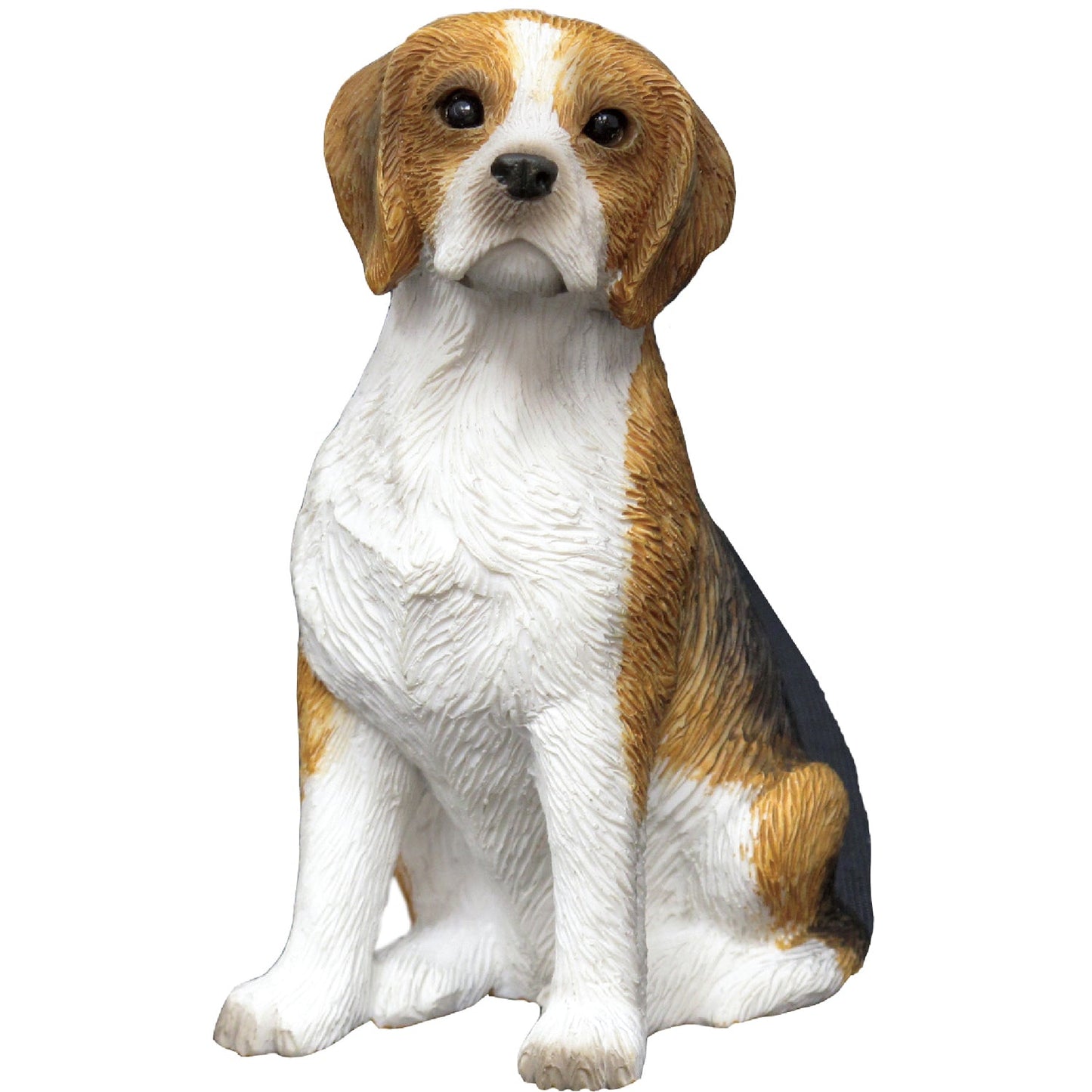 Sandicast "Small Size" Sitting Beagle Dog Sculpture by Present Paper