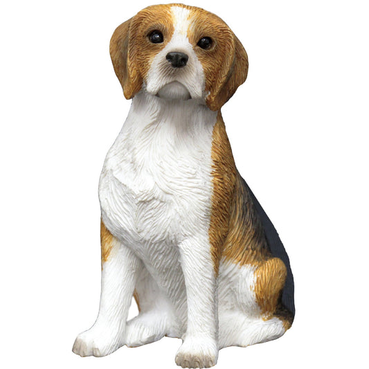 Sandicast "Small Size" Sitting Beagle Dog Sculpture by Present Paper