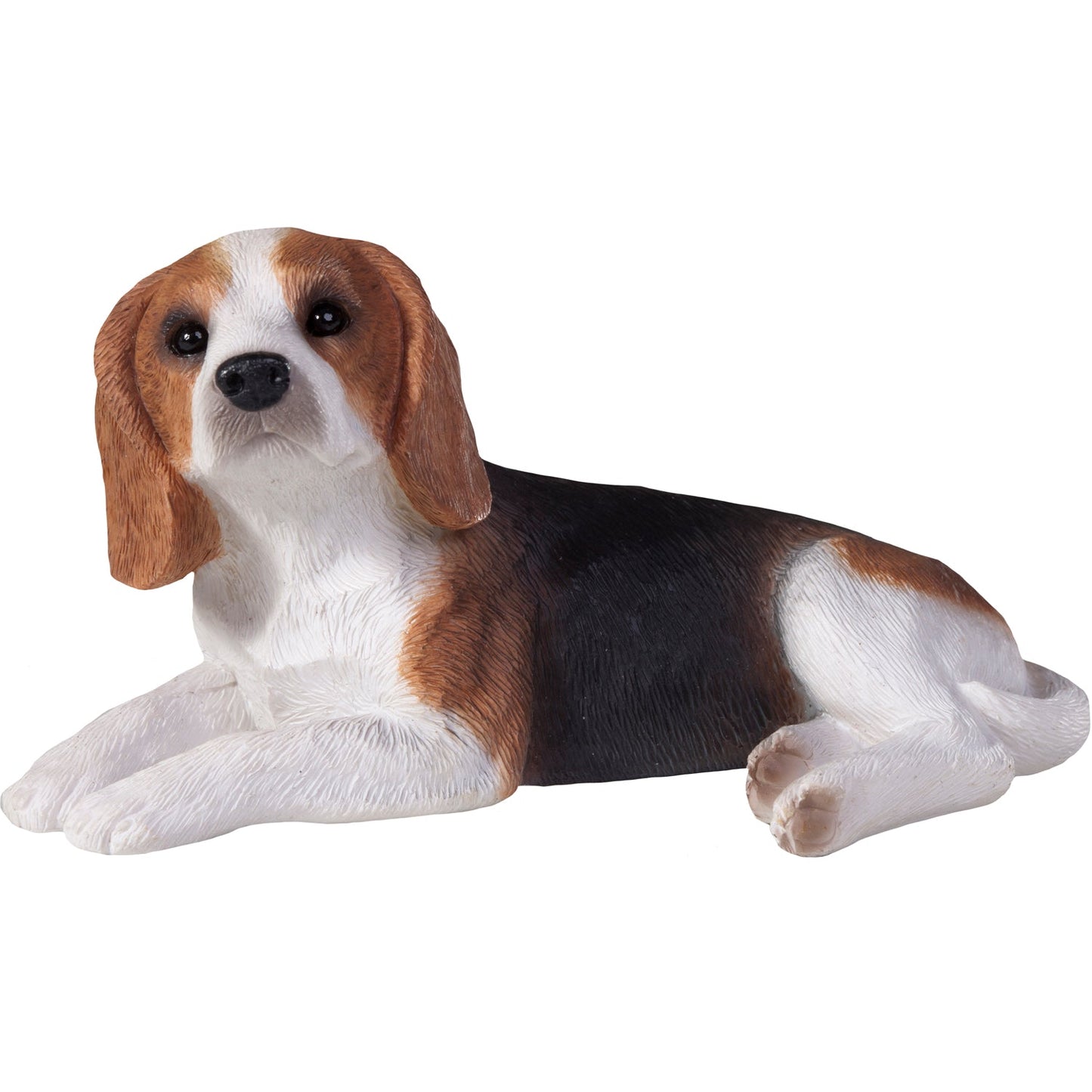 Sandicast "Small Size" Lying Beagle Dog Sculpture by Present Paper