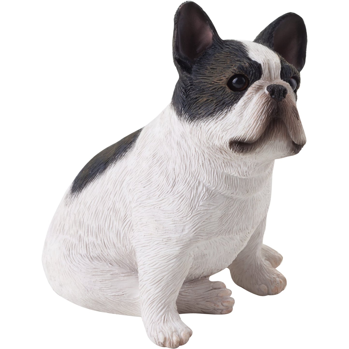 Sandicast "Small Size" Sitting Brindle French Bulldog Sculpture by Present Paper