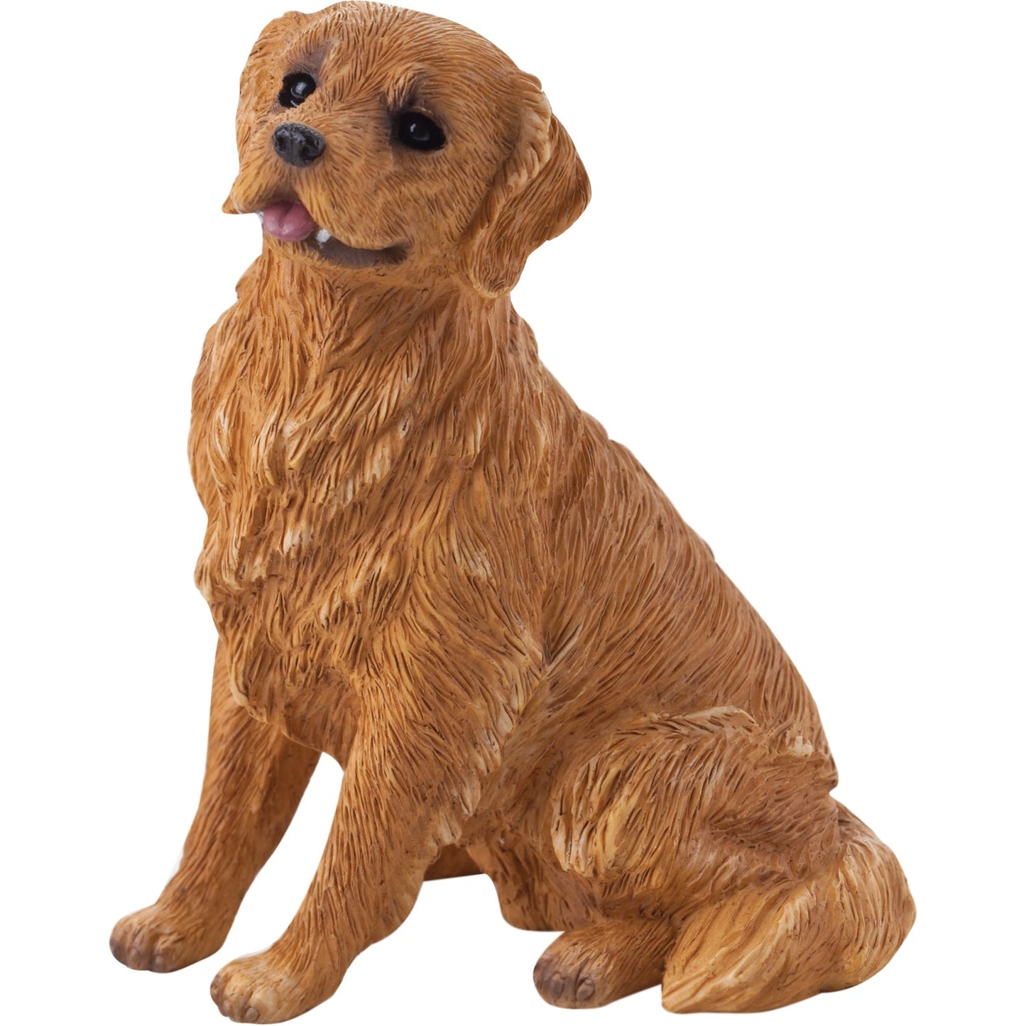 Sandicast "Small Size" Sitting Golden Retriever Dog Sculpture by Present Paper