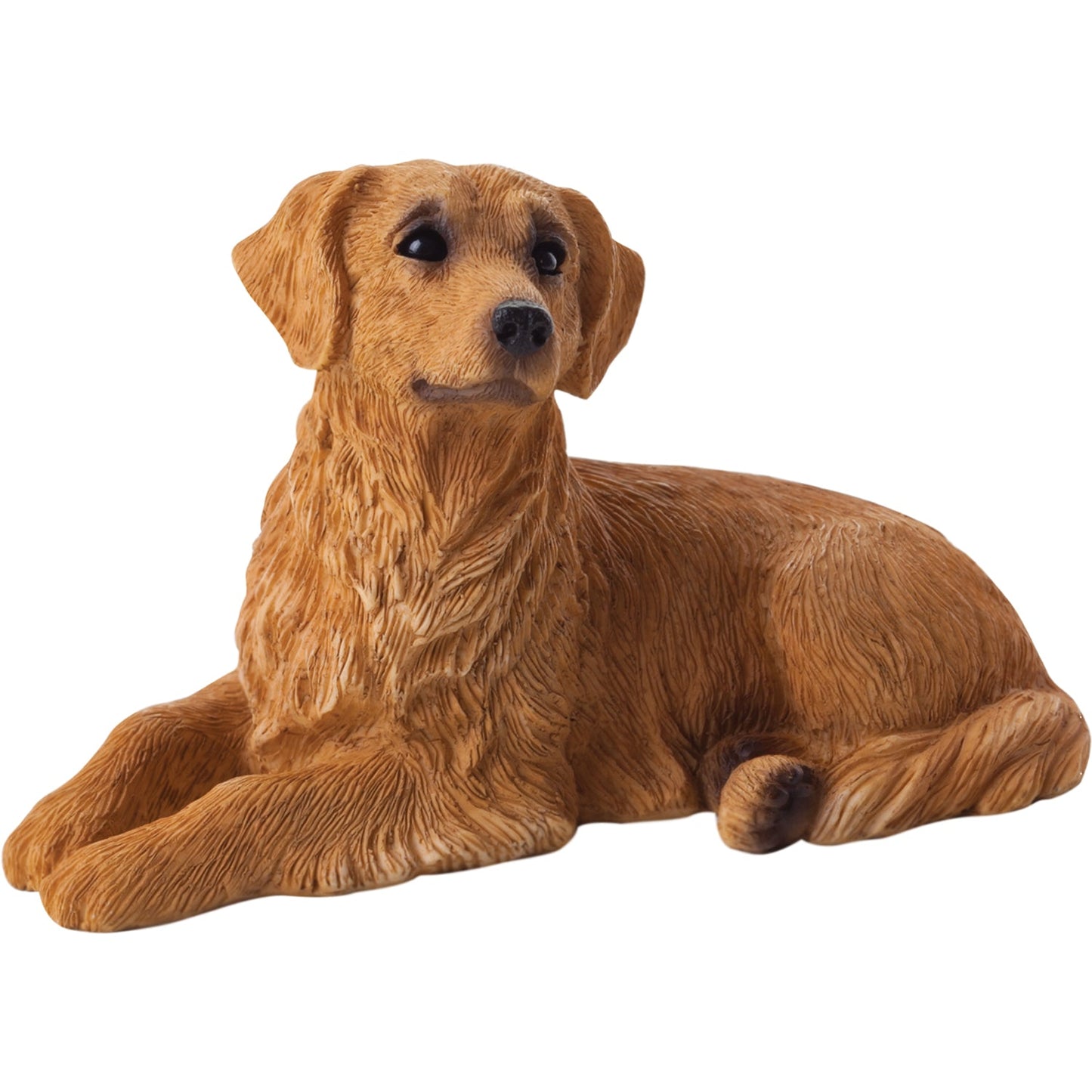 Sandicast "Small Size" Lying Golden Retriever Dog Sculpture by Present Paper