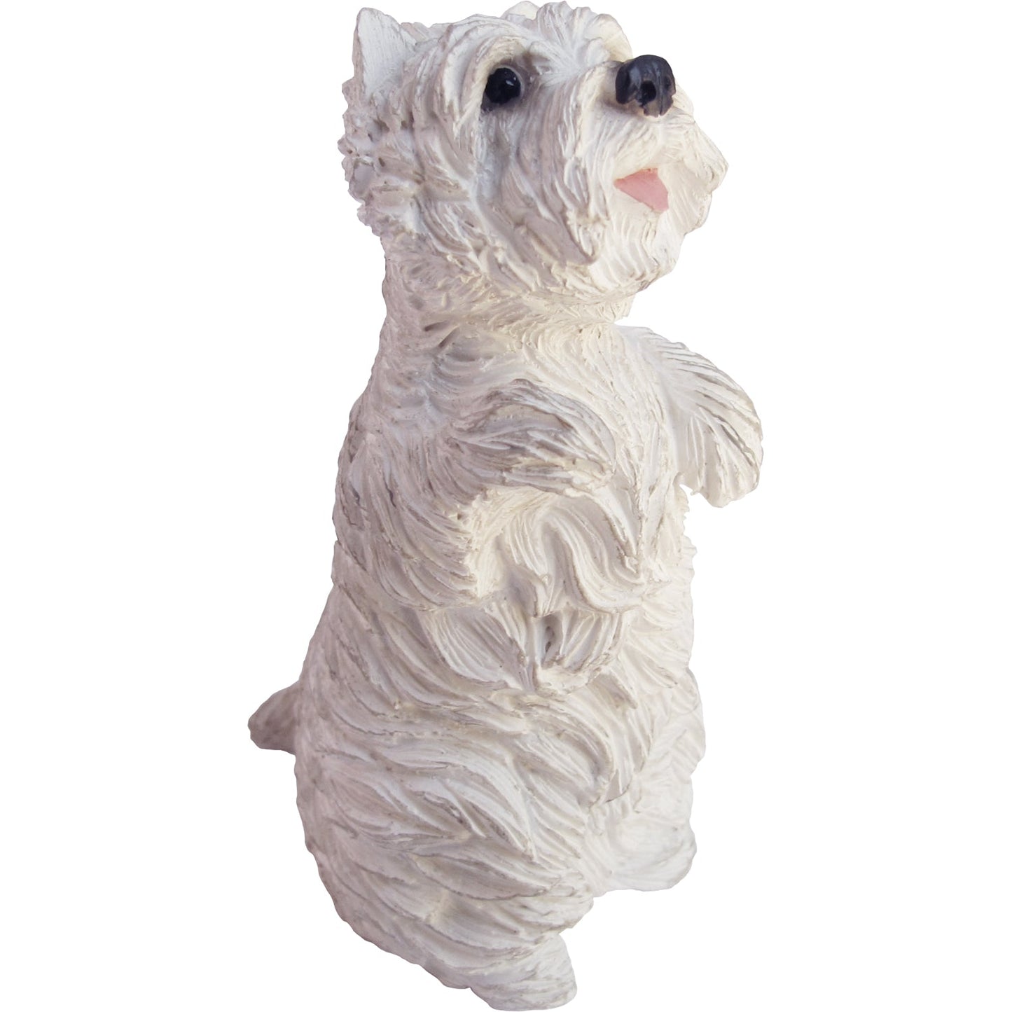 Sandicast "Small Size" Sitting Pretty West Highland White Terrier Dog Sculpture by Present Paper