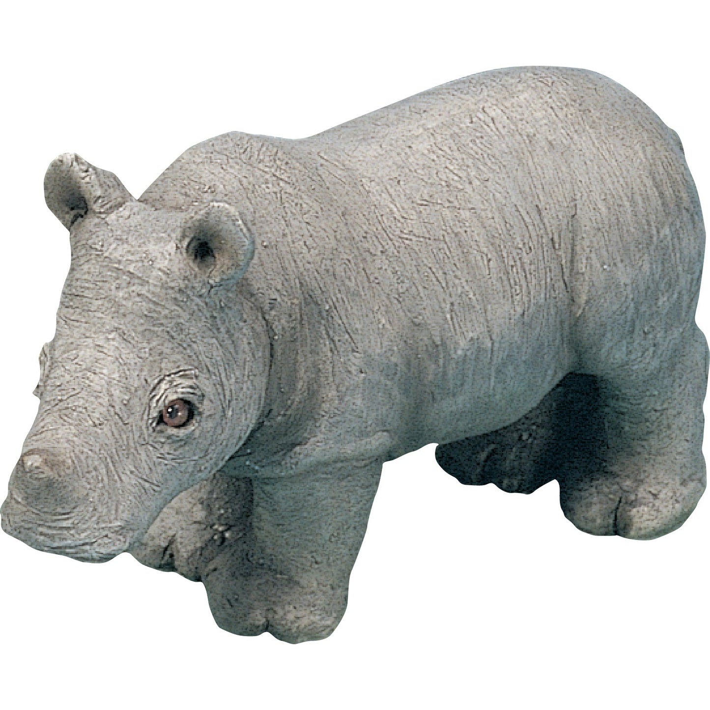 Sandicast "Small Size" Rhinoceros Sculpture by Present Paper