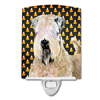 Wheaten Terrier Soft Coated Candy Corn Halloween Portrait Ceramic Night Light SS4281CNL by Caroline's Treasures SS