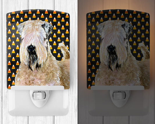 Wheaten Terrier Soft Coated Candy Corn Halloween Portrait Ceramic Night Light SS4281CNL by Caroline's Treasures SS